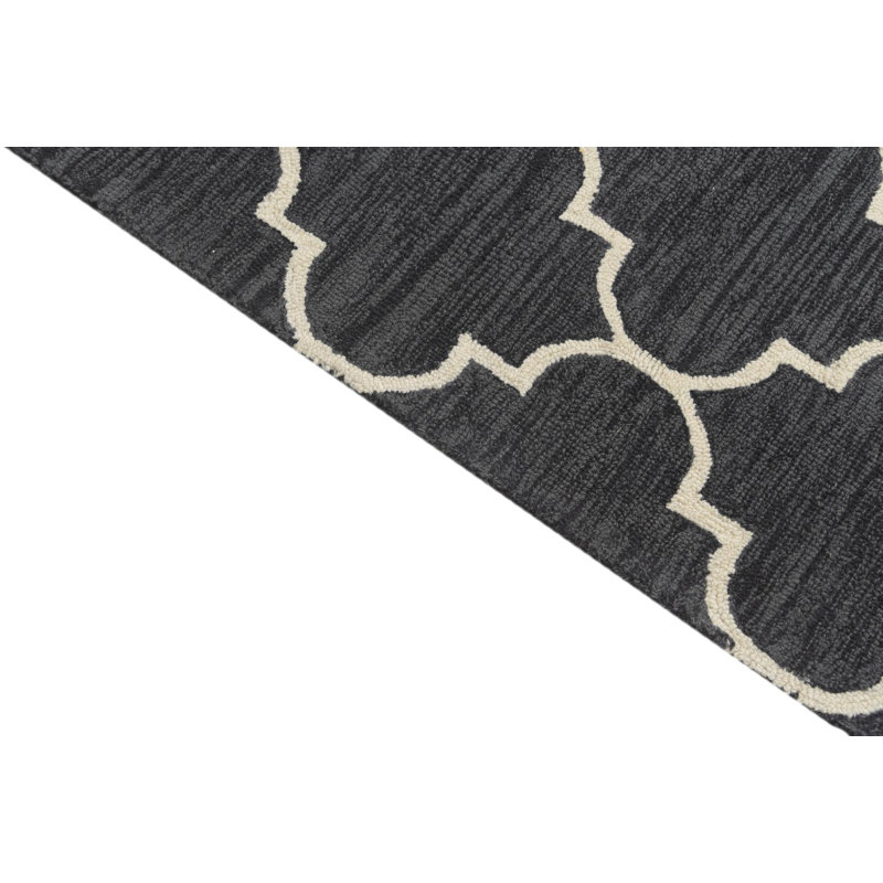 Tapis noir Otto