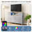 Multi-Functional TV Stand with 8 Drawers & LED Lights-227550848