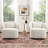 Melora 2-Pieces Boucle Swivel Barrel Accent Chair-1507206122
