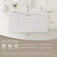 Meuble-lavabo flottant 48 po avec lavabo, meuble-lavabo mural moderne avec lavabo en résine et tiroirs à fermeture en douceur 48 po-3444019-3444017