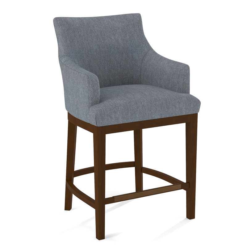 Upholstered Counter Stool, Pecan, 61473-73