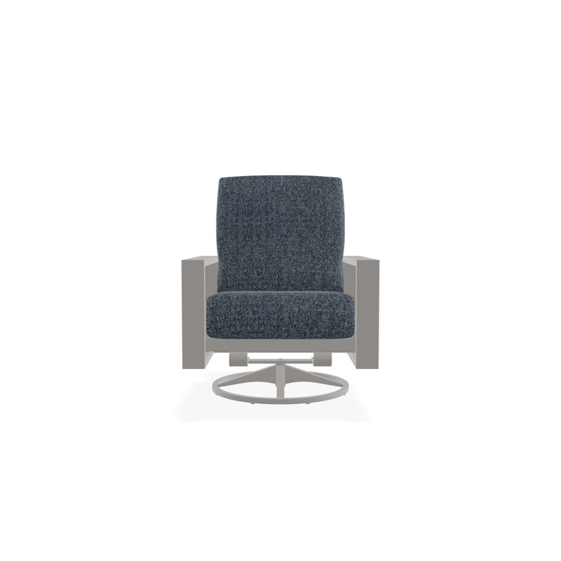 Larssen Outdoor Lounge Chair, Warm Gray, Restore Indigo