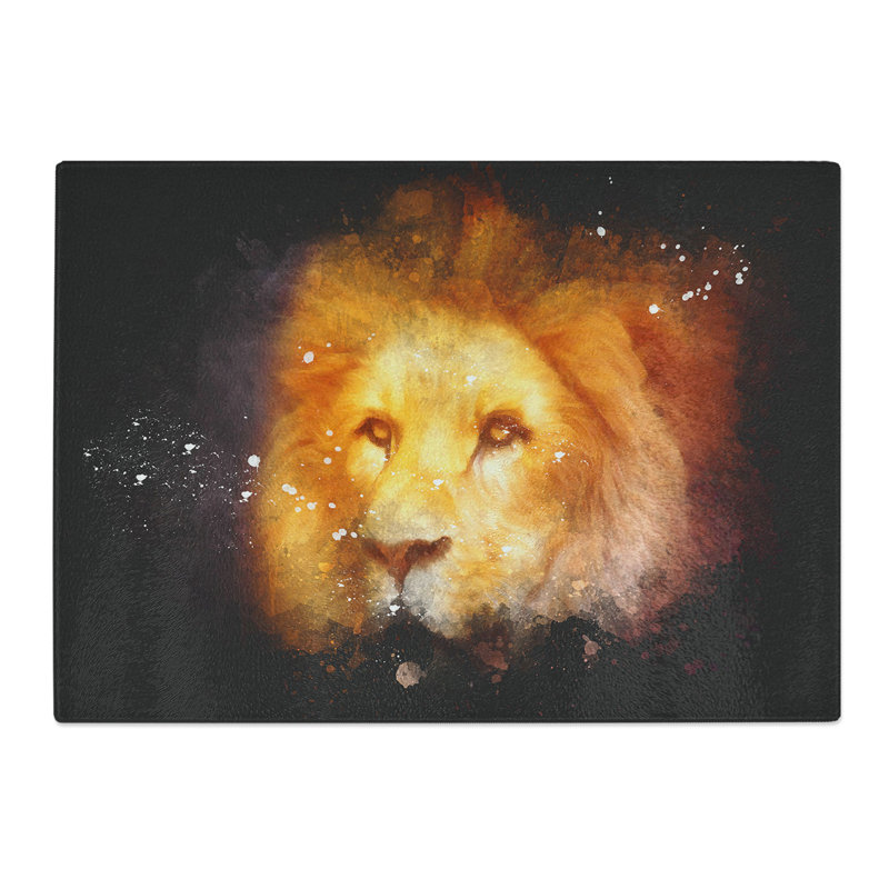 Lion Vol.4 Paint Splash Chopping Board, 20cm W x 28.5cm L