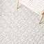 Trace Geometric Handmade Tufted Grey/Beige Area Rug-56187714