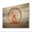 «Orange Ferris Wheel Spinning Stories» sur impression sur bois-156072977