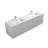 Themis 59 inch integrated boudle sinks