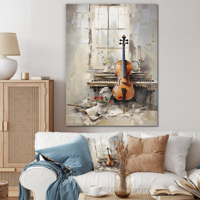 Clarinet Classique Timeless Taupe III sur toile