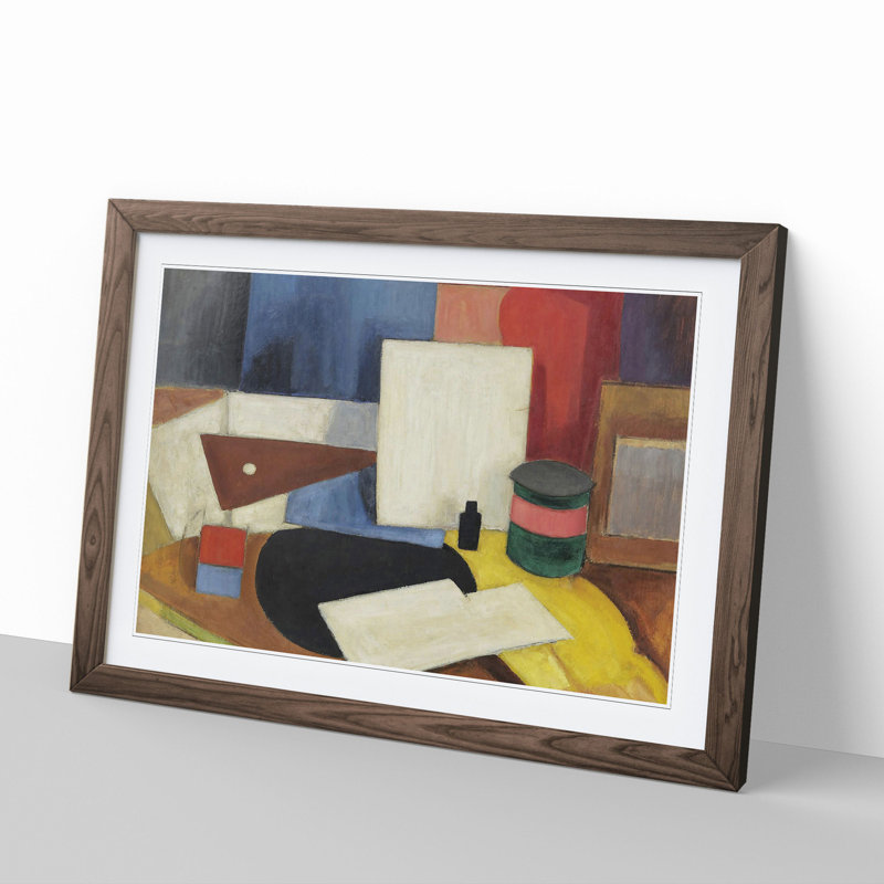 Still Life Vol.1 by Roger De La Fresnaye - Picture Frame Painting, 27cm H x 36cm W x 2cm D, Walnut