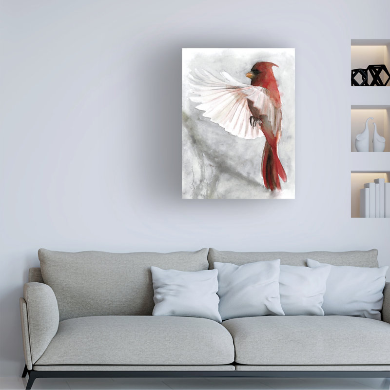 Cardinals II par Stellar Design Studio - peinture sur toile tendue, H 24 po x l 18 po x P 2 po