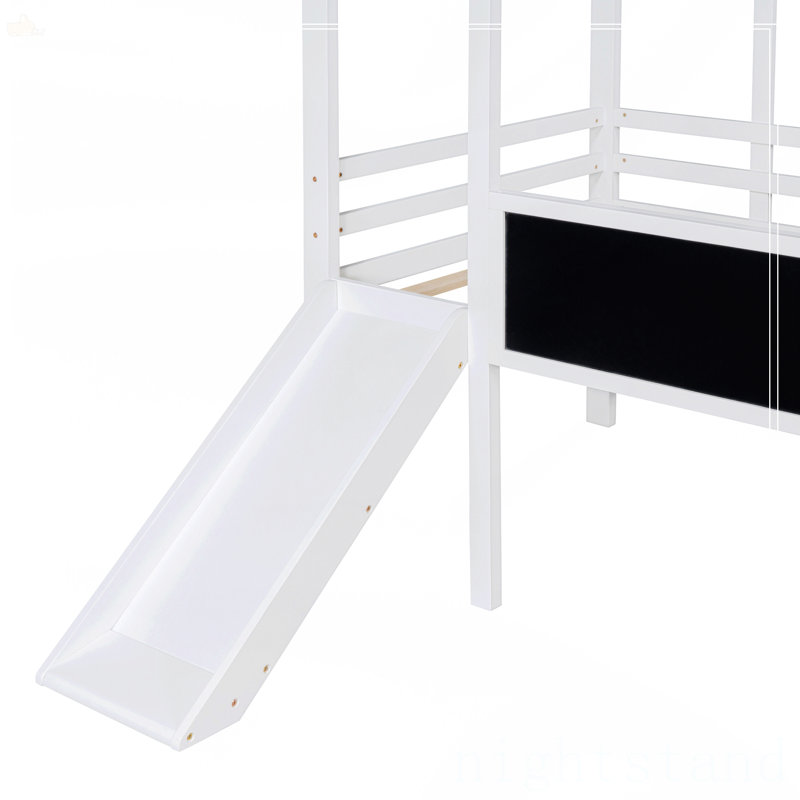 Lit mezzanine simple avec échelle et glissade