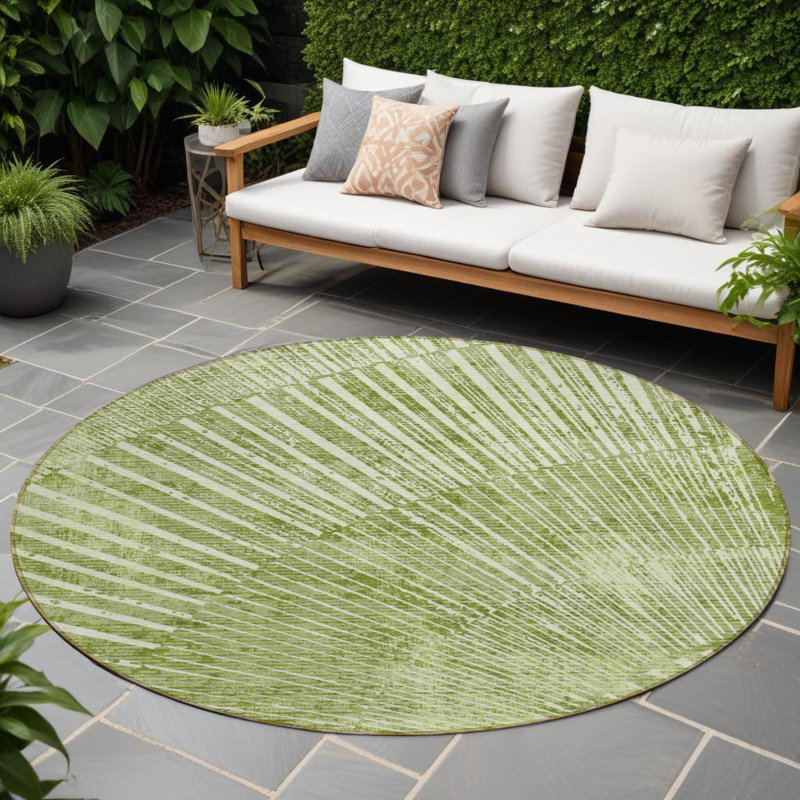 Tapis d'extérieur rond 8 po Sage