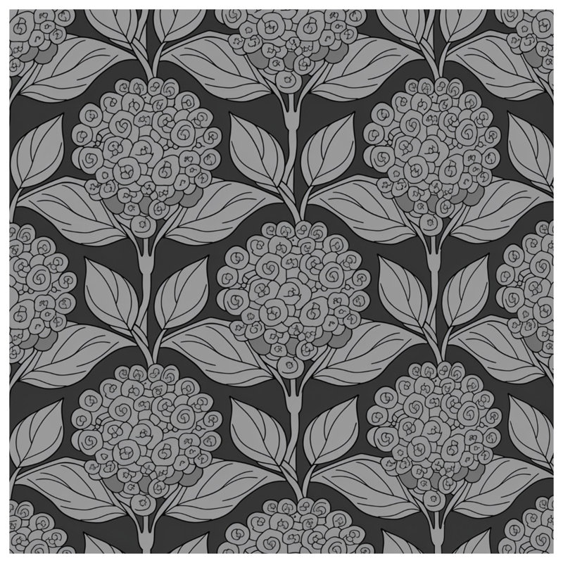 Floral Gray Pattern Quilted Thin Bedspread, King