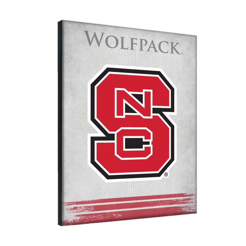 NCAA Print on Canvas, 15" H x 20" W x 1" D, North Carolina State Wolfpack