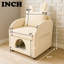 Fauteuil Bunny-Ear avec tissu résistant aux rayures-118091501