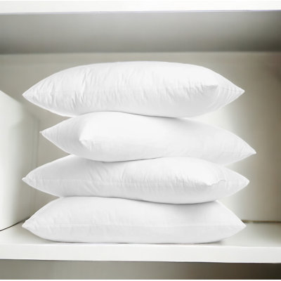 Set of Four 12" X 20" Microfiber Indoor Outdoor Throw Pillow Inserts