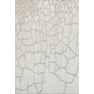 Premium Machine Washable Cossette AMF1049 Squares Rug