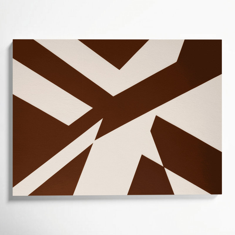 Minimalisme 64, art mural sur toile rouge, H 16 po x l 20 po