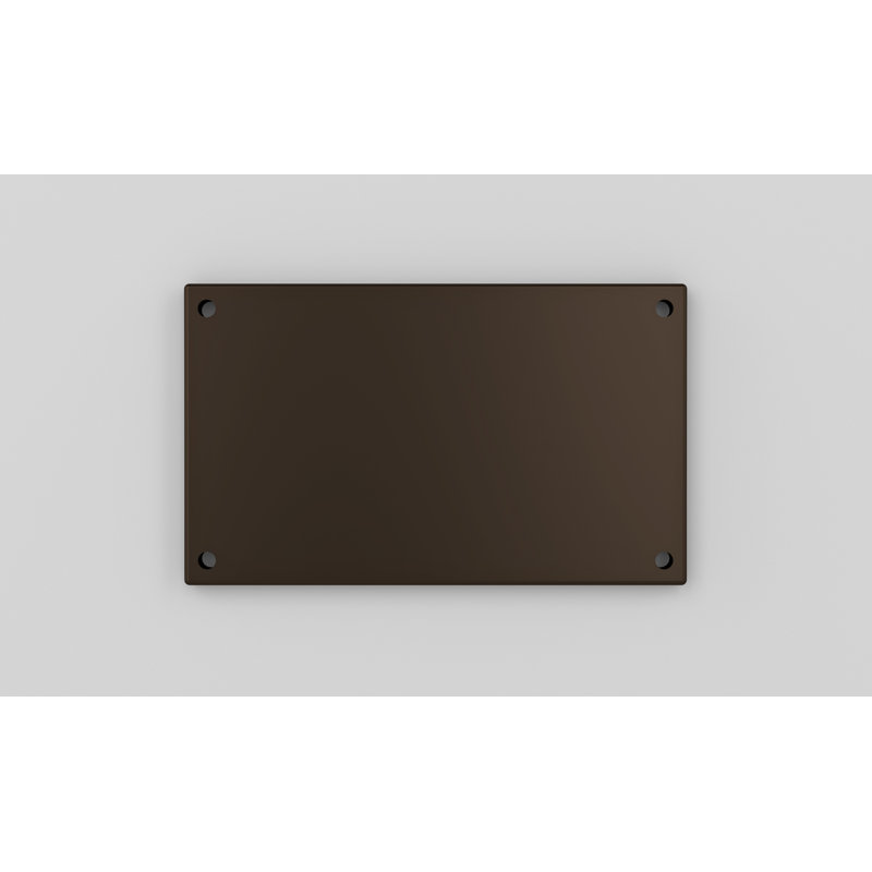 Bronze 5-Inch Metal Mounting Plate for Address Numbers