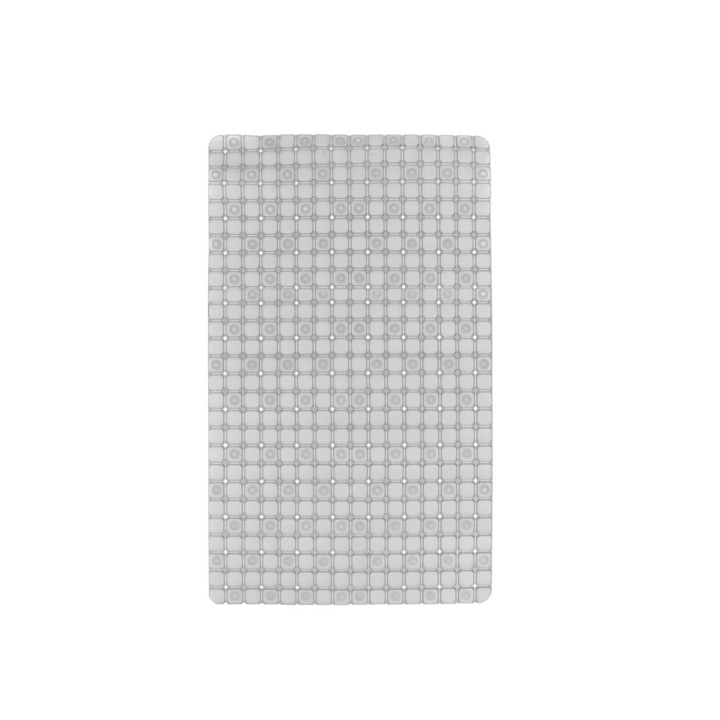 Douche antidérapante en PVC Splash Earth Ahmina, Blanc / Blanc