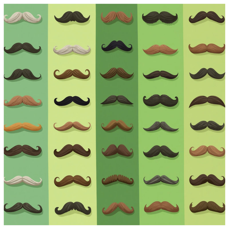 Housses de couette de divers styles de moustache, Twin