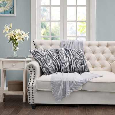 Housses de coussin en fausse fourrure