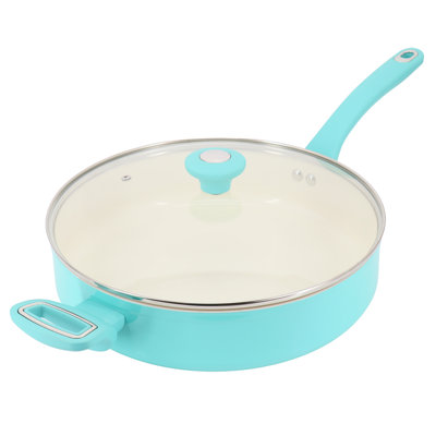 Sauteuse en céramique antiadhésive en aluminium de 5 pintes Martha Stewart Everyday Rexford