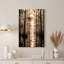 «Misty Cypress Trees in Golden Bayou», art mural sur toile-1222076497