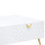 Table basse moderne Tyra, 53 po, 2 tiroirs, poignées en métal-378917615