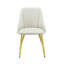 Ensemble de 2 chaises d'appoint en cuir synthétique Gaines