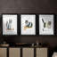Coffee Cats I - Impression personnalisée de qualité supérieure avec passe-partout - 3 pièces