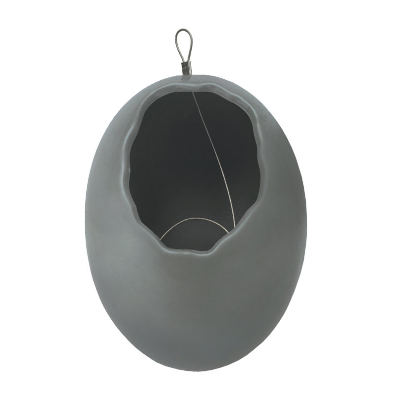 Pot de fleurs suspendu Farmington, Gris clair