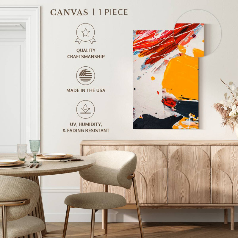 Avery Abstract Splatter Expression, 24" H x 16" W