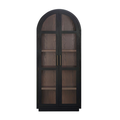 Calhoun Wood Display Cabinet by Ebern Designs