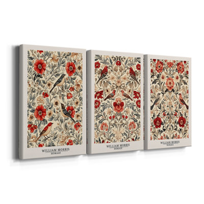 WM MORRIS Series XC  -Custom Wrapped Gallery Canvas - 3 Pieces
