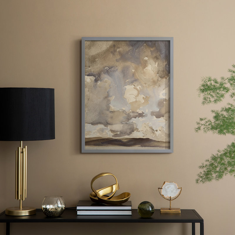 "Paysage rétro CCxxxix", Gris, H 11 po x l 9 po