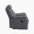 Solida 39.5" Modern & Contemporary Polished Microfiber Reclining Chair with Contrast Piping & Tab Pull Reclining-1648644332