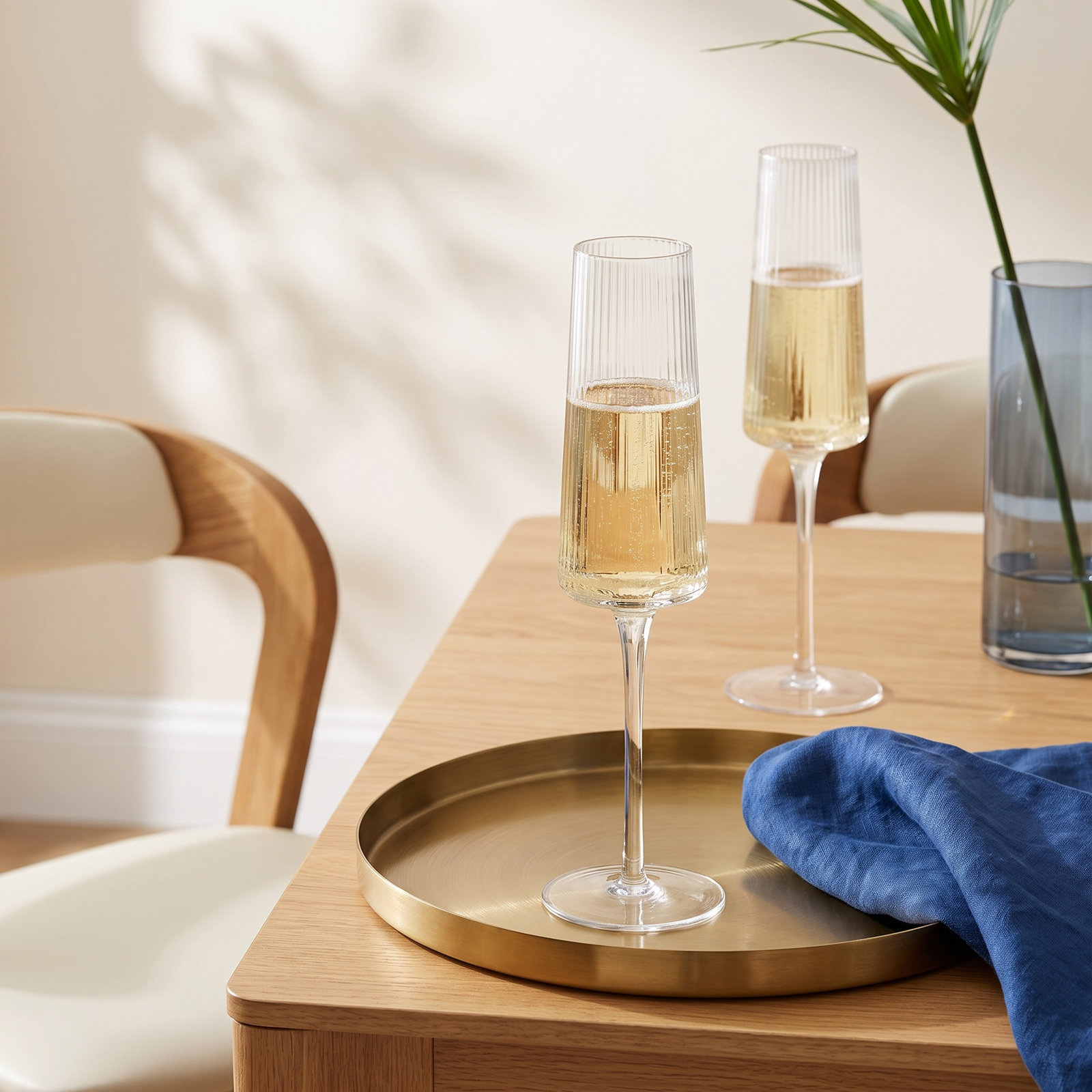 Zoya 8.5oz. Champagne Glass Stemware Set