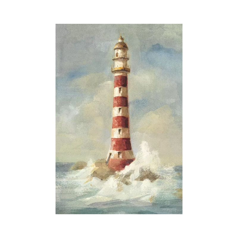 Phare II par Danhui Nai - reproduction d'art, H 40 po x l 26 po x P 1,5 po, Toile tendue