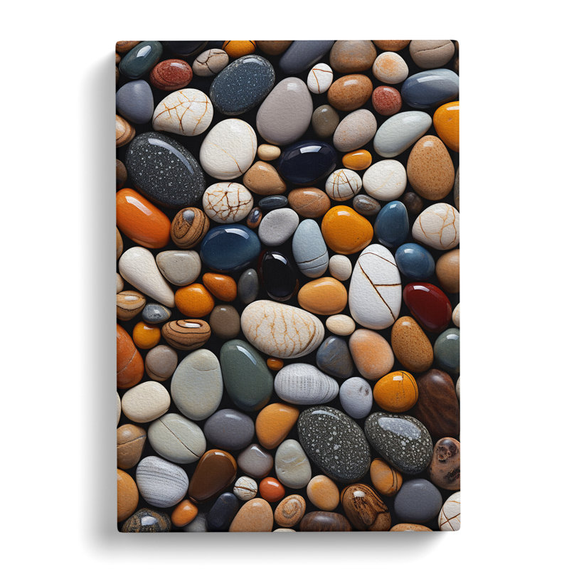 Pebbles Informel - Wrapped Canvas, 50cm H x 35cm W x 3cm D