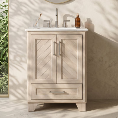 24″ Bathroom Vanity with Integrated Ceramic Sink