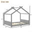 Lit double sur pied avec lattes de soutien, structure de lit en bois massif pour enfants, sans sommier ni structure d'ouverture, gris-129864979-129864976