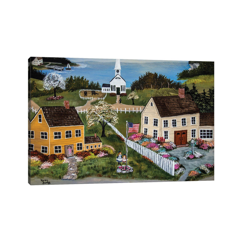 Springtime In New England by Karen Burke - Wrapped Canvas Gallery-Wrapped Canvas Giclée, 20.32 cm H x 30.48 cm W
