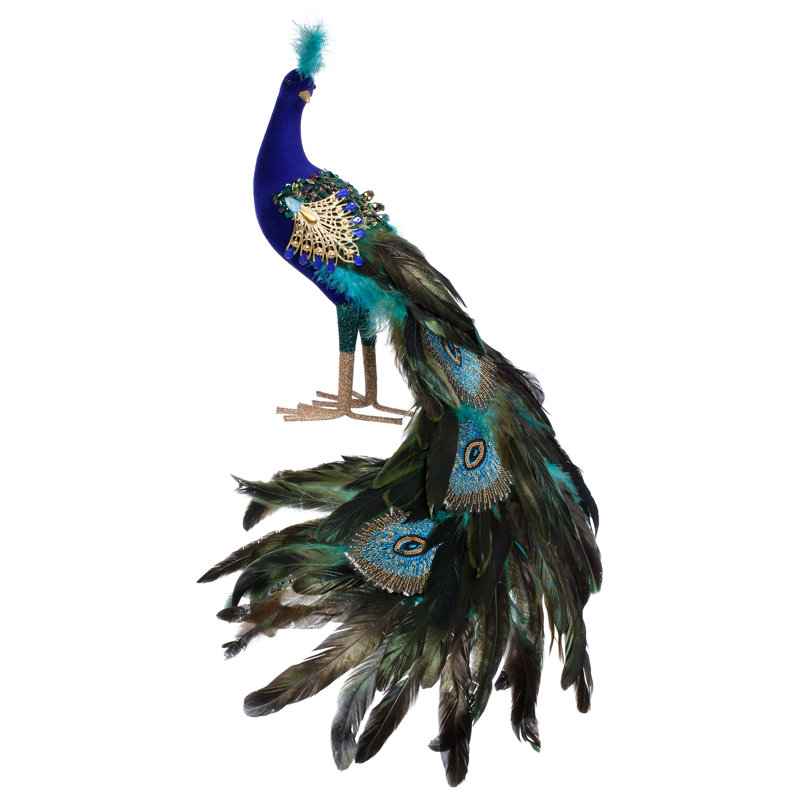 Elegant Peacock, 14 X 4 Inches