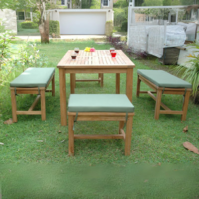 Brough 5 Piece Teak Dining Set
