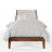 Juno Solid Wood Upholstered Headboard Bed Frame-1372511142