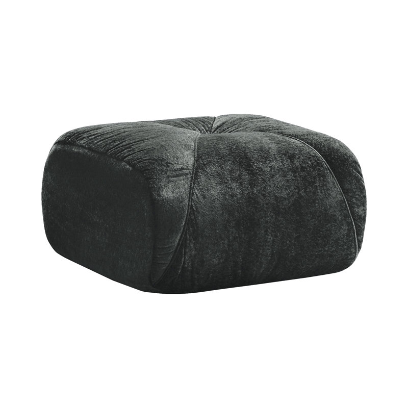 Repose-pieds en velours, Black
