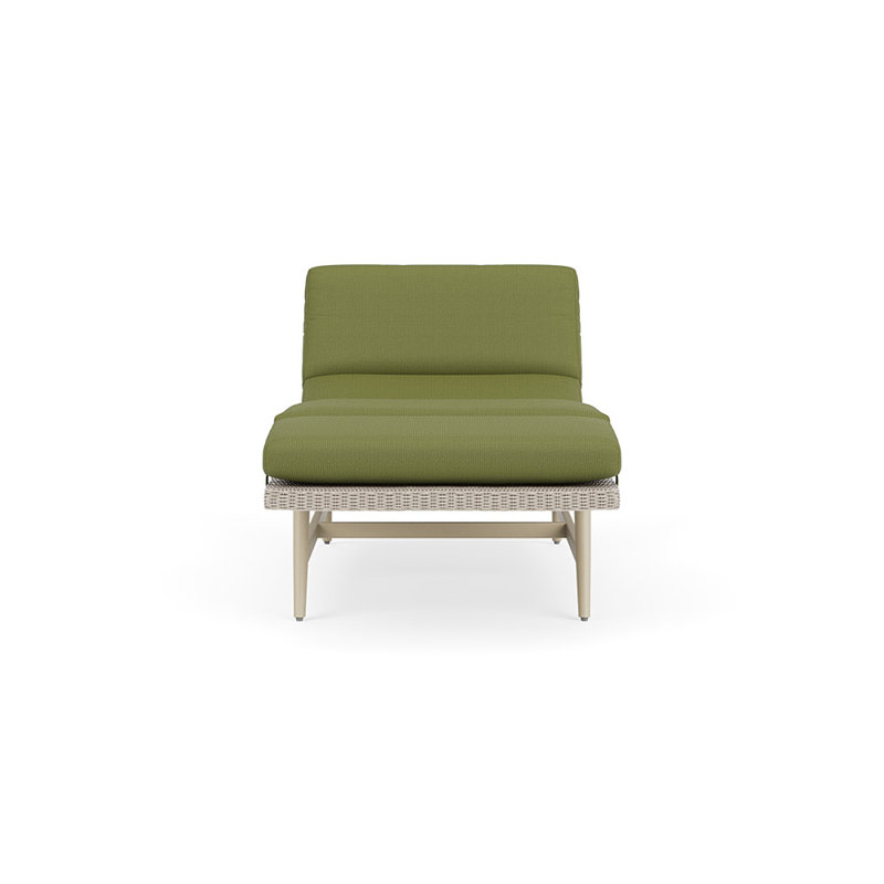 Cascade Outdoor Chaise Lounge, Reflections Grass, Linen