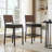Counter height bar stools upholstered 26'' with Metal Frame-2104709662
