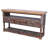 Adobe Bloom Hand-Carved 3-Drawer Rustic Console Table