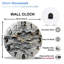 Horloge murale élégante en marbre avec design unique - horloge murale moderne en verre 12 po